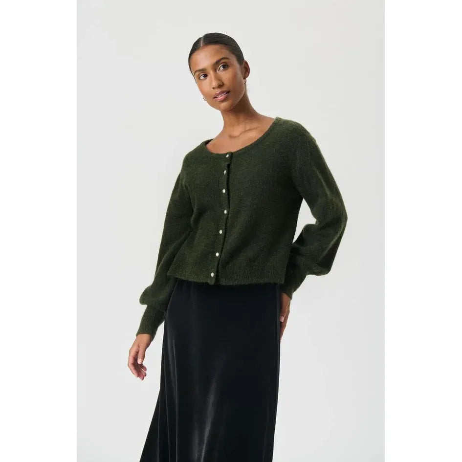 Part Two Ladies Ulja Cardigan - Rosin Green