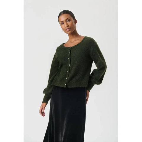Part Two Ladies Ulja Cardigan - Rosin Green