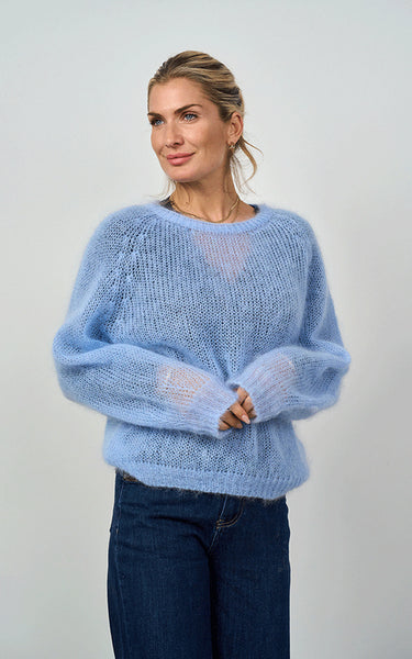 Luella Ladies Plockton Mohair Blend Balloon Sleeve Jumper