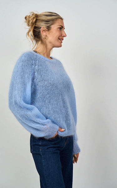 Luella Ladies Plockton Mohair Blend Balloon Sleeve Jumper