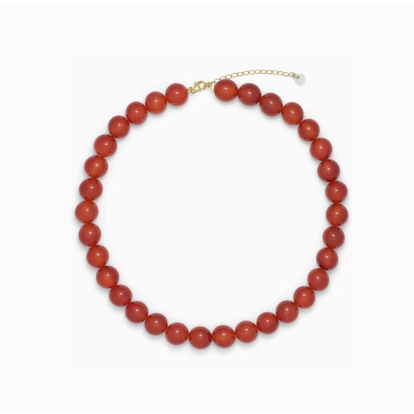 Soï Copenhagen Ladies Faro Necklace - Red Jade