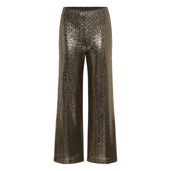 Part Two Ladies Green Tatianas Metal Sequins Mix Trousers