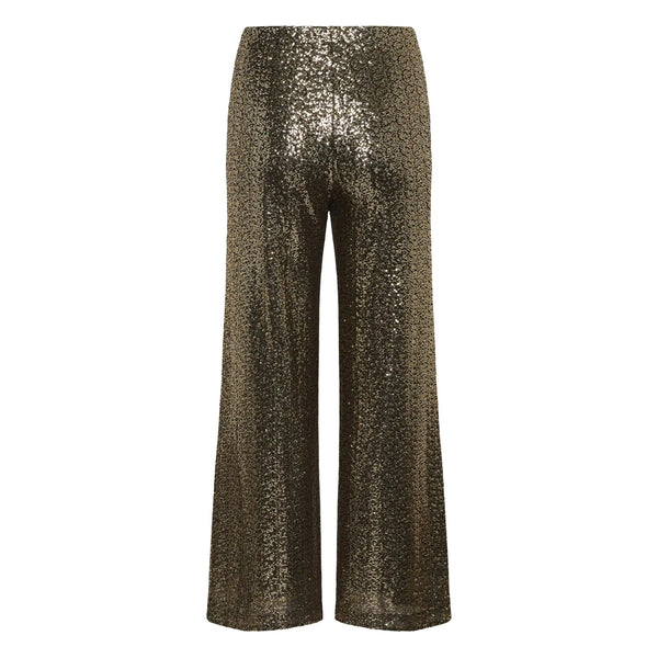 Part Two Ladies Green Tatianas Metal Sequins Mix Trousers