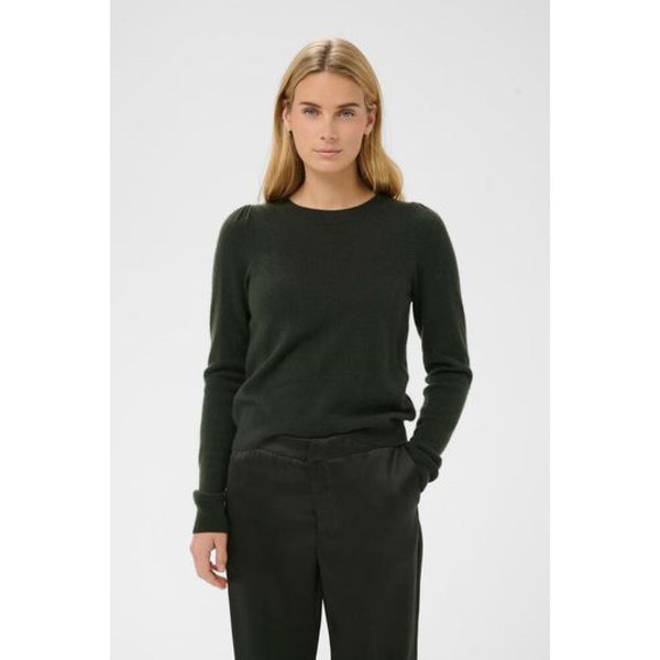 Part Two Ladies Evina Cashmere Sweater - Rosin Green