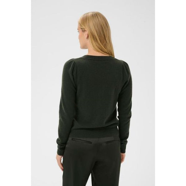 Part Two Ladies Evina Cashmere Sweater - Rosin Green
