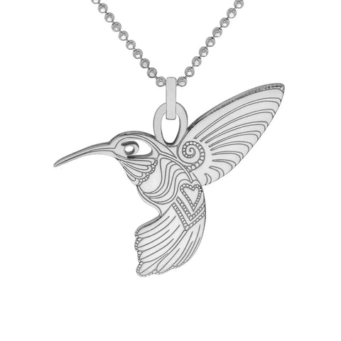 CarterGore Sterling Silver Hummingbird Necklace