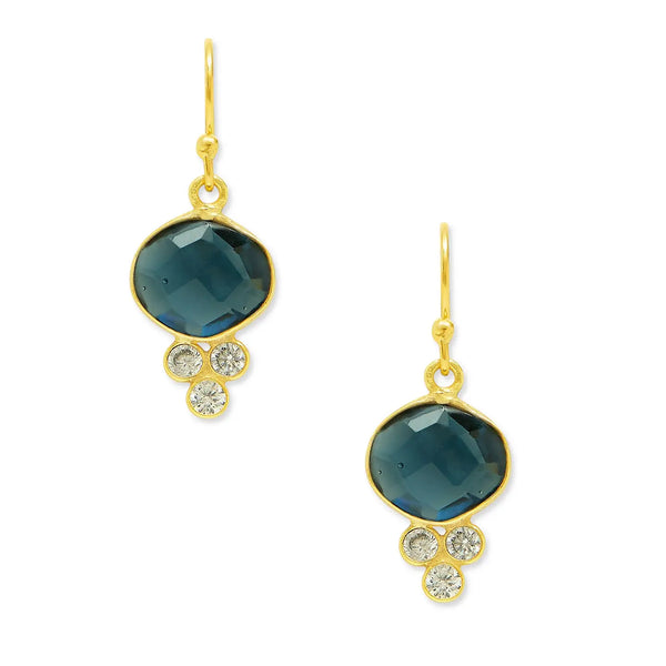 Ashiana London Ladies Lori Earrings Iolite