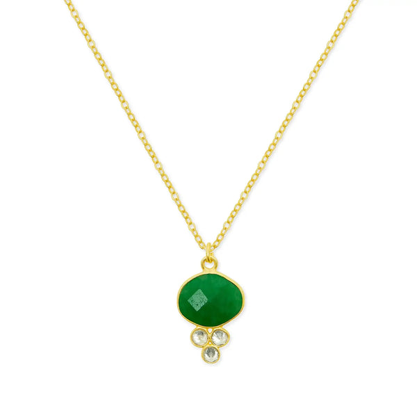 Ashiana London Lori Necklace Green