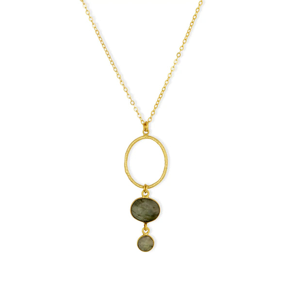 Ashiana London Cadiz Labradorite Gemstone Necklace