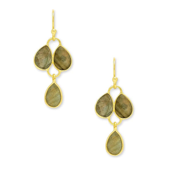 Ashiana London Ladies Ursula Earrings Labradorite
