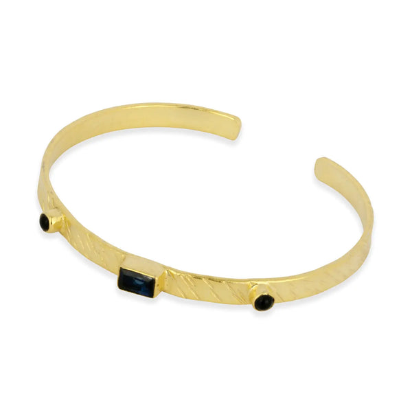 Ashiana London Ladies Paros Gemstone Bangle Navy