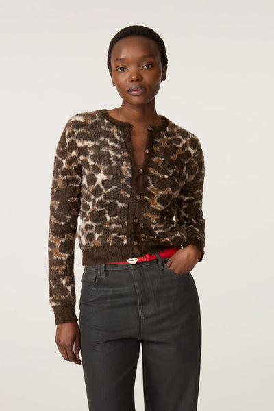 Fabienne Chapot Ladies Henry Leopard Cardigan