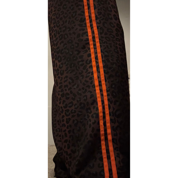 Ellie and Bea Ladies Wide Leg Leopard Satin Joggers - various colours available