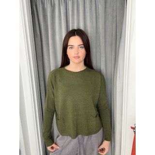The 'Lucie' Crew Neck Jumper with Pockets