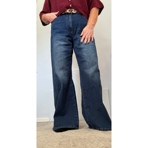 Ellie and Bea Ladies Lizzie Wide Leg L31 Jeans