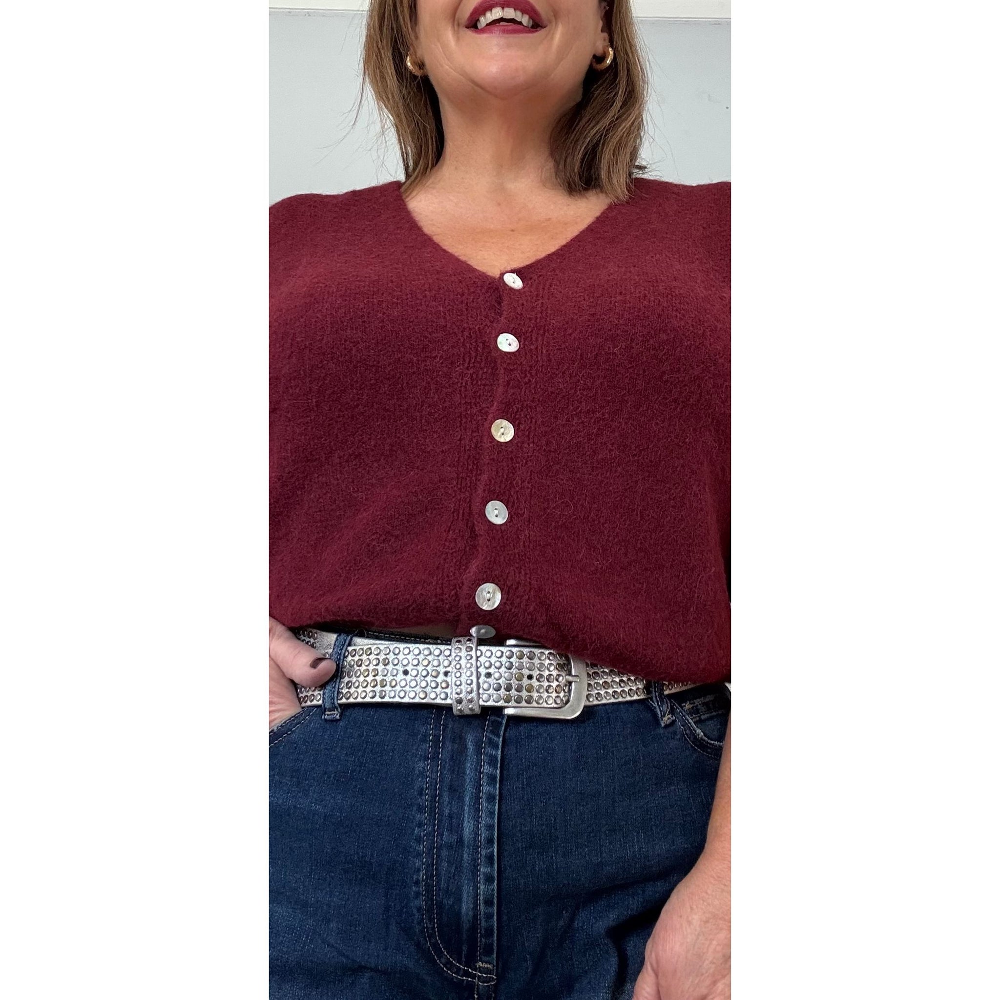 Ellie and Bea Ladies Ruby V-neck Cardigan