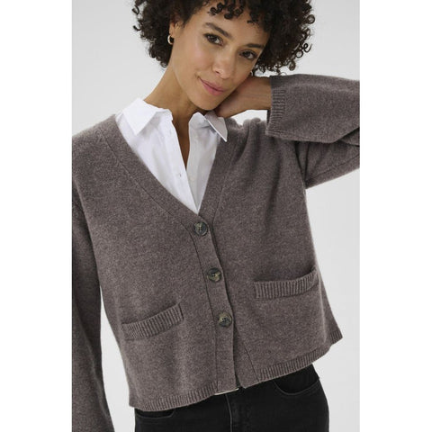 Part Two Sveva Cardigan Falcon Melange - Wool