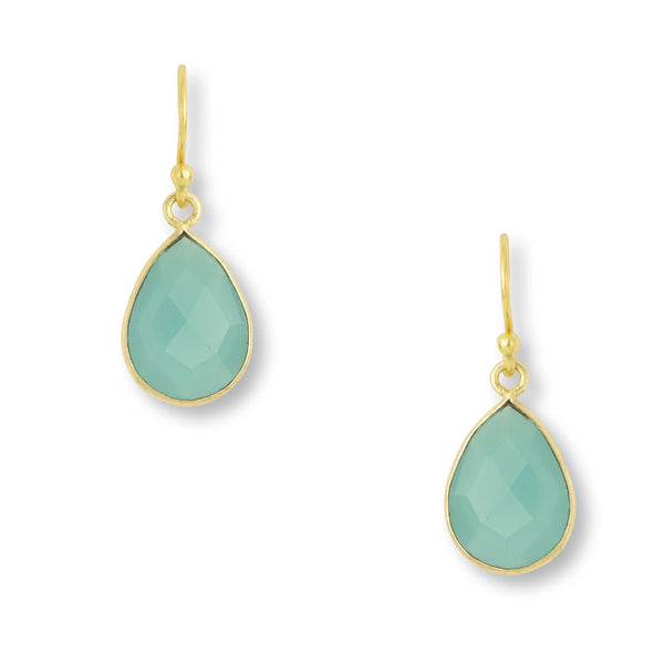 Ashiana Ladies Ava Earrings - Aqua Chalcedony