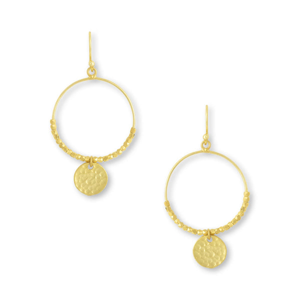 Ashiana London Ladies Dominique Mini Gold Hoop Earrings