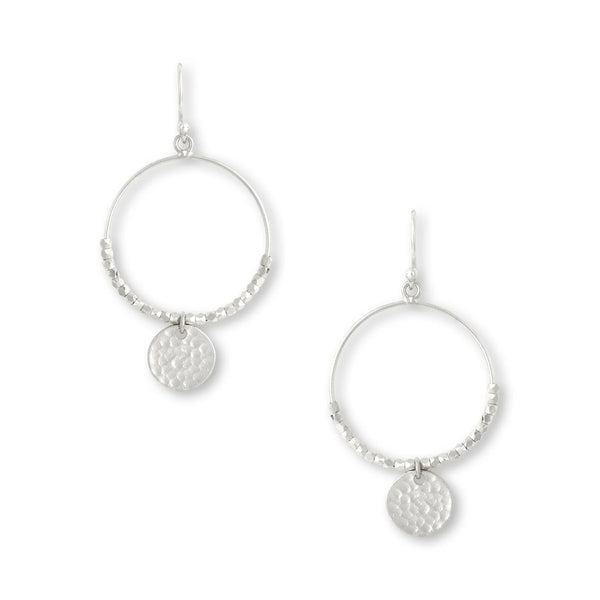 Ashiana London Ladies Dominique Mini Silver Hoop Earrings