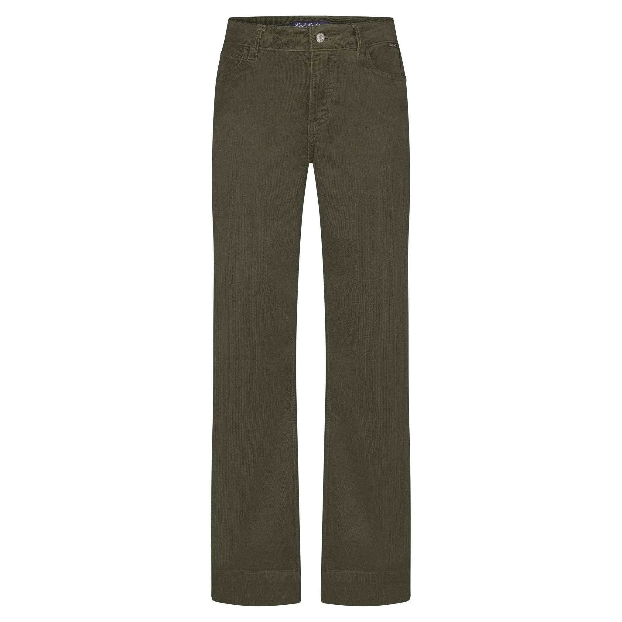 Red Button Ladies Conny Shiny Cord Khaki Jeans SRB4653