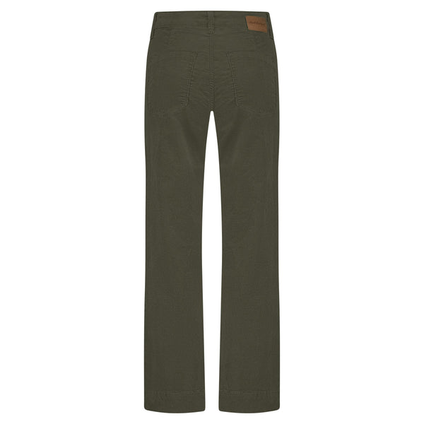 Red Button Ladies Conny Shiny Cord Khaki Jeans SRB4653