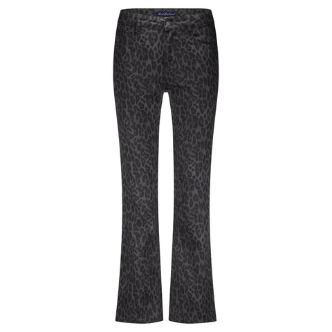 Red Button Ladies Kim Leopard Jeans - Lava SRB4716