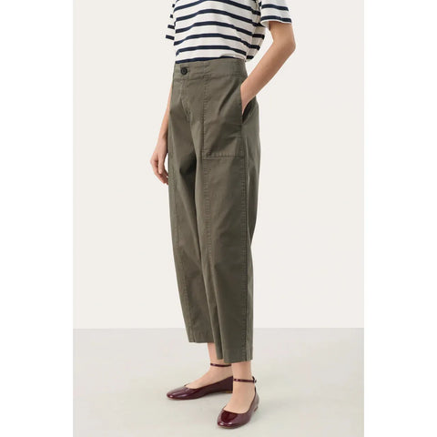 Part Two Ladies NettaPW Trousers - Kalamata Green