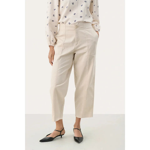 Part Two Ladies NettaPW Trousers - French Oak White