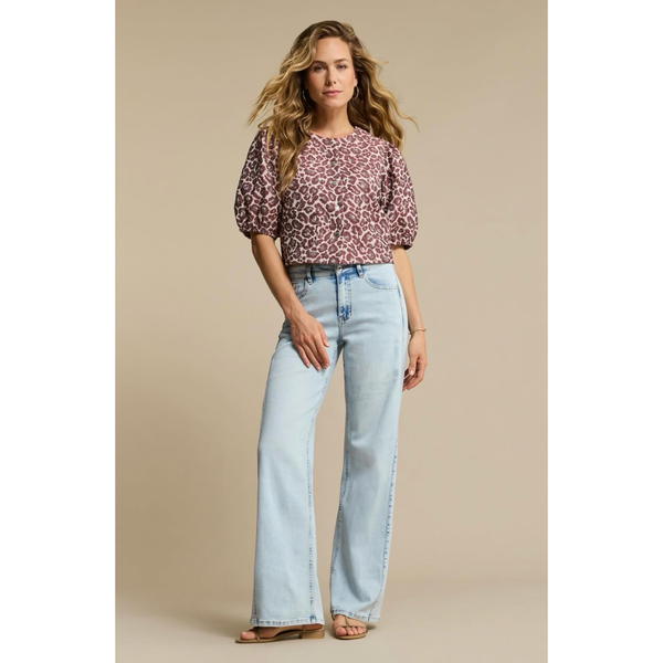 Red Button Ladies Danielle Leopard Jacquard Jacket SRB4800