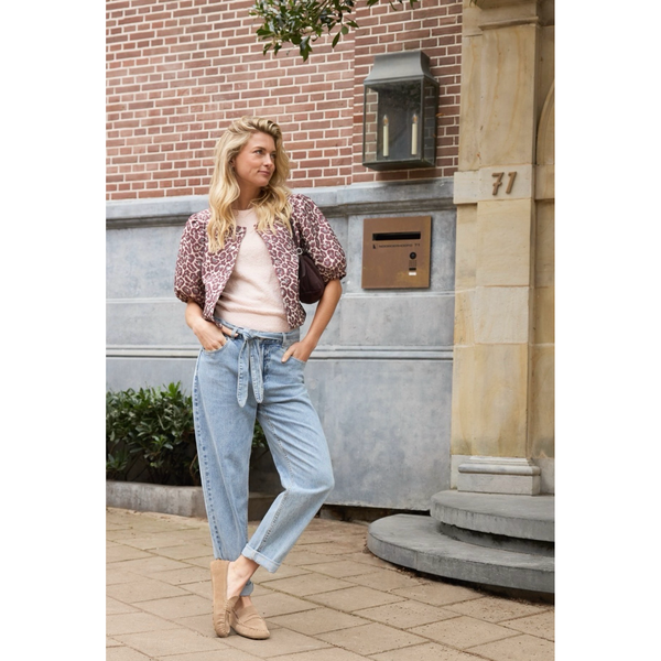 Red Button Ladies Danielle Leopard Jacquard Jacket SRB4800