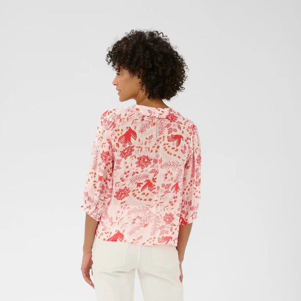Part Two Ladies Alvia Shirt - Poppy Red