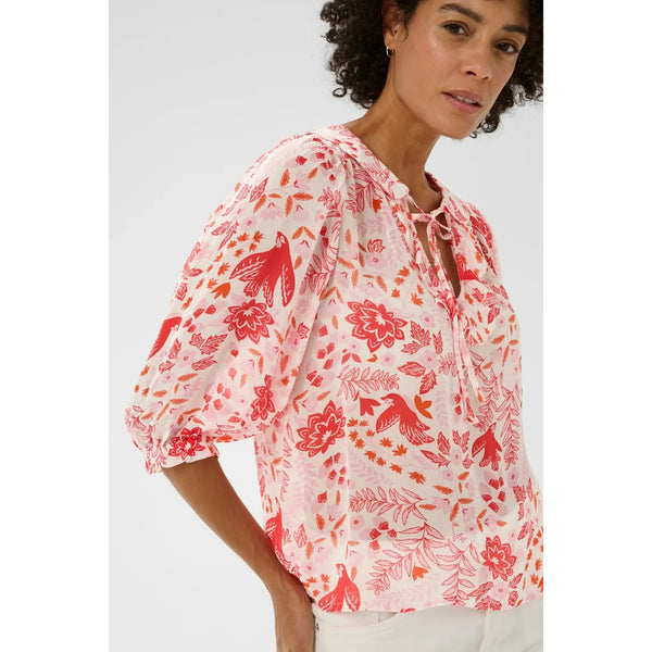 Part Two Ladies Alvia Shirt - Poppy Red