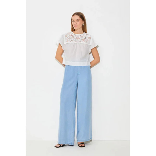 Suncoo Ladies Blouse Logo - Blanc Casse