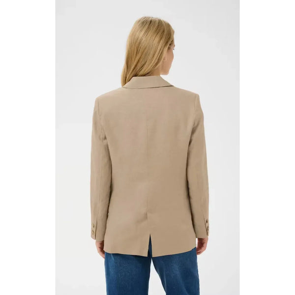 Part Two Ladies Nyan Linen Blazer - Silver Mink