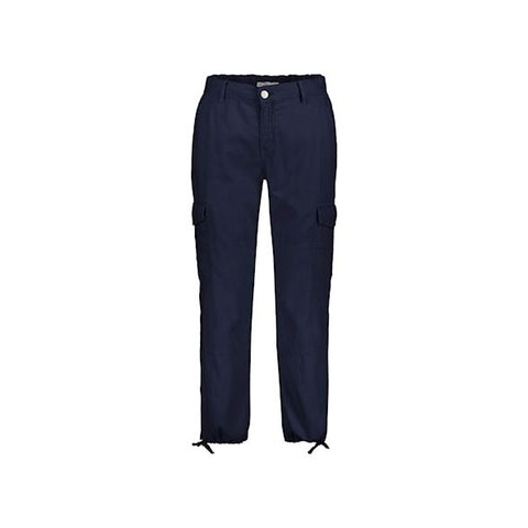 Red Button Ladies Conny Cargo Cotton/Linen Trousers - Navy