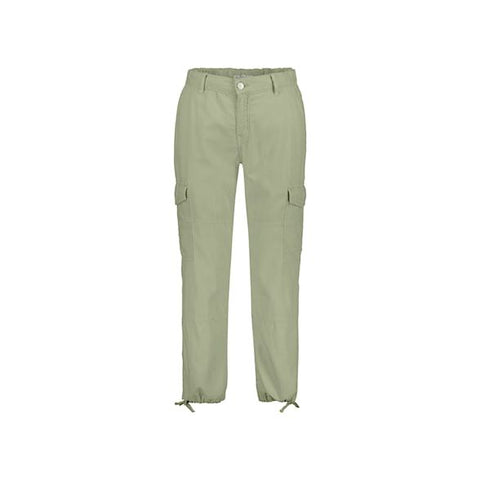 Red Button Ladies Conny Cargo Cotton/Linen Trousers - Teagreen