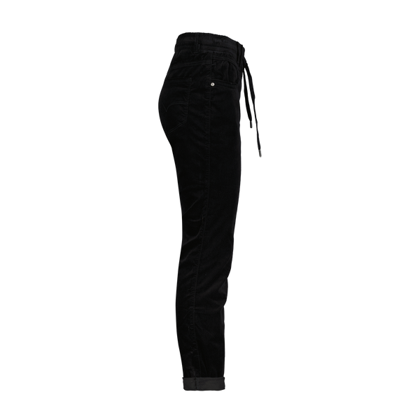 Red Button Ladies Velvet Tessy Trousers - Black SRB4655