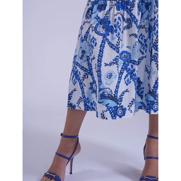 New Day Originals  Ladies'Safari' Dress In Botanical Blue