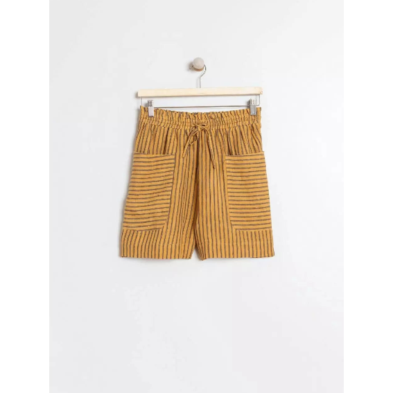 Indi and Cold Ladies Shorts - Pinstripe Linen