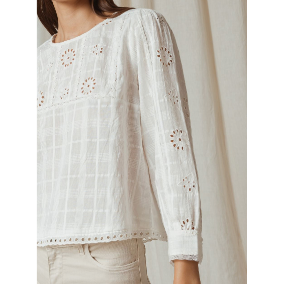 Indi and Cold Ladies Shirt - Openwork Sleeve