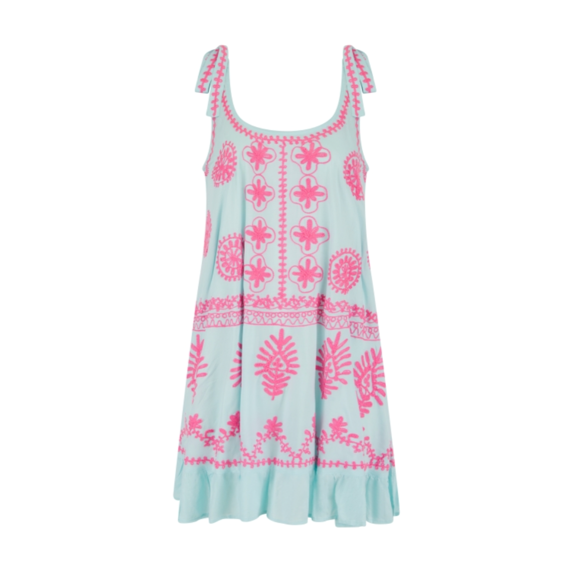 Pranella Ladies Remi Aqua - Neon Pink Slip Dress