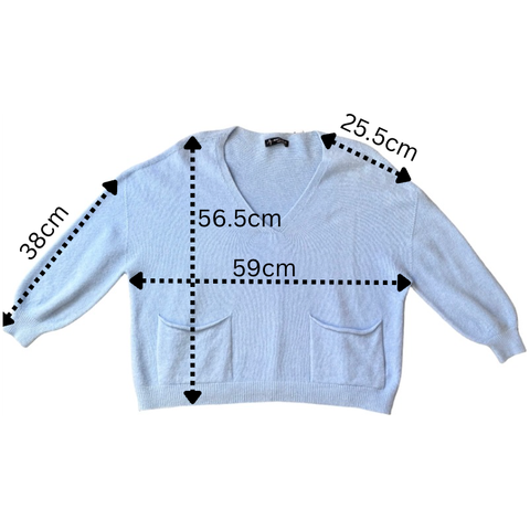 Ellie and Bea Ladies Emma  V-Neck Jumper with Pockets