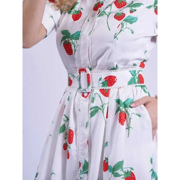 New Day Orginals Ladies 'Sydney' Dress In Strawberry