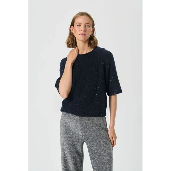 Part Two Ladies Uresa Sweater - Navy Blue
