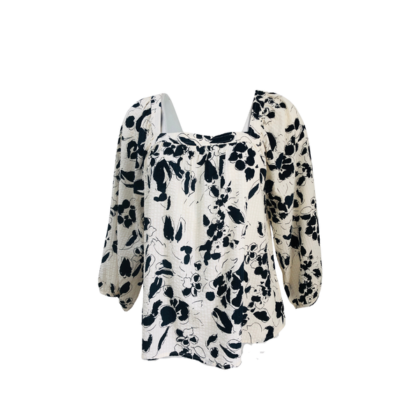 Part Two Ladies Alexina Blouse - Navy / Cream