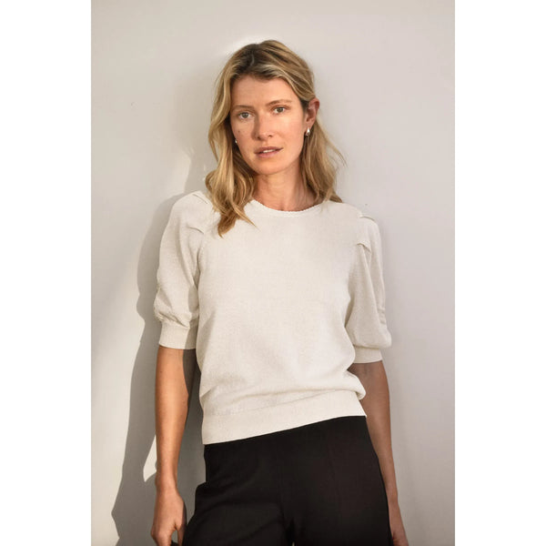 Part Two Ladies Varaia Pullover Blouse - Whitecap Grey