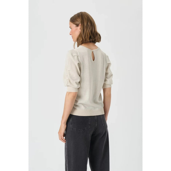 Part Two Ladies Varaia Pullover Blouse - Whitecap Grey