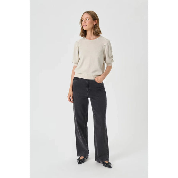 Part Two Ladies Varaia Pullover Blouse - Whitecap Grey