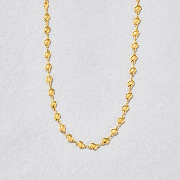 Ashiana Splash Pebble Gold Necklace
